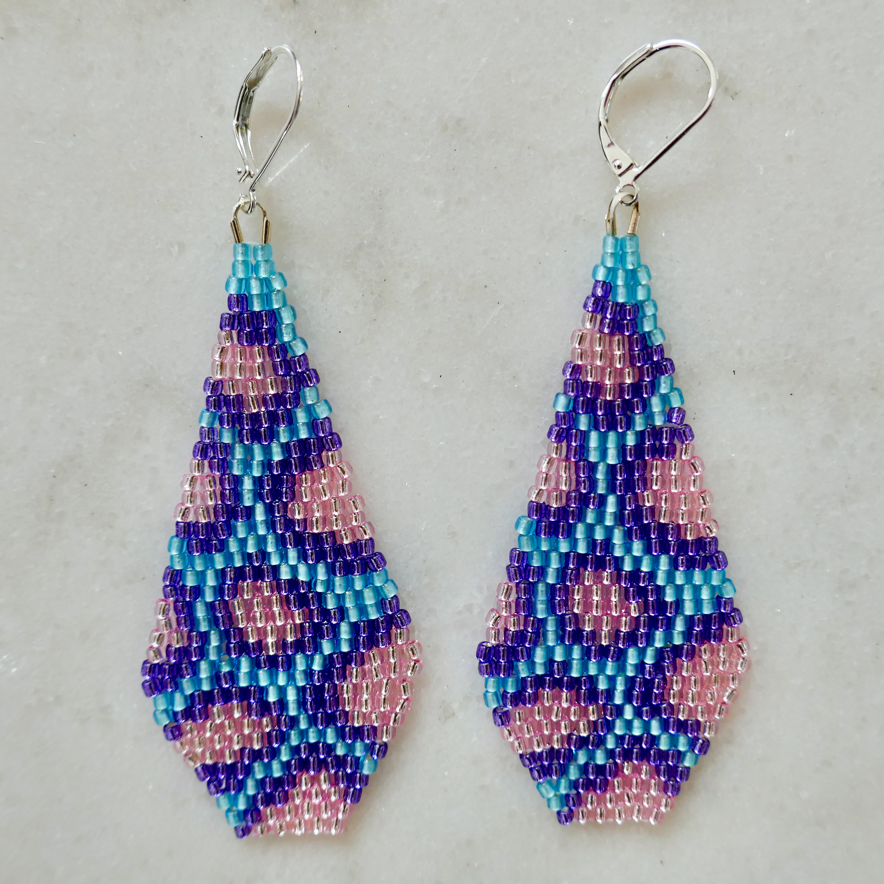 Pastel Animalia - Glass Bead Earrings - Large