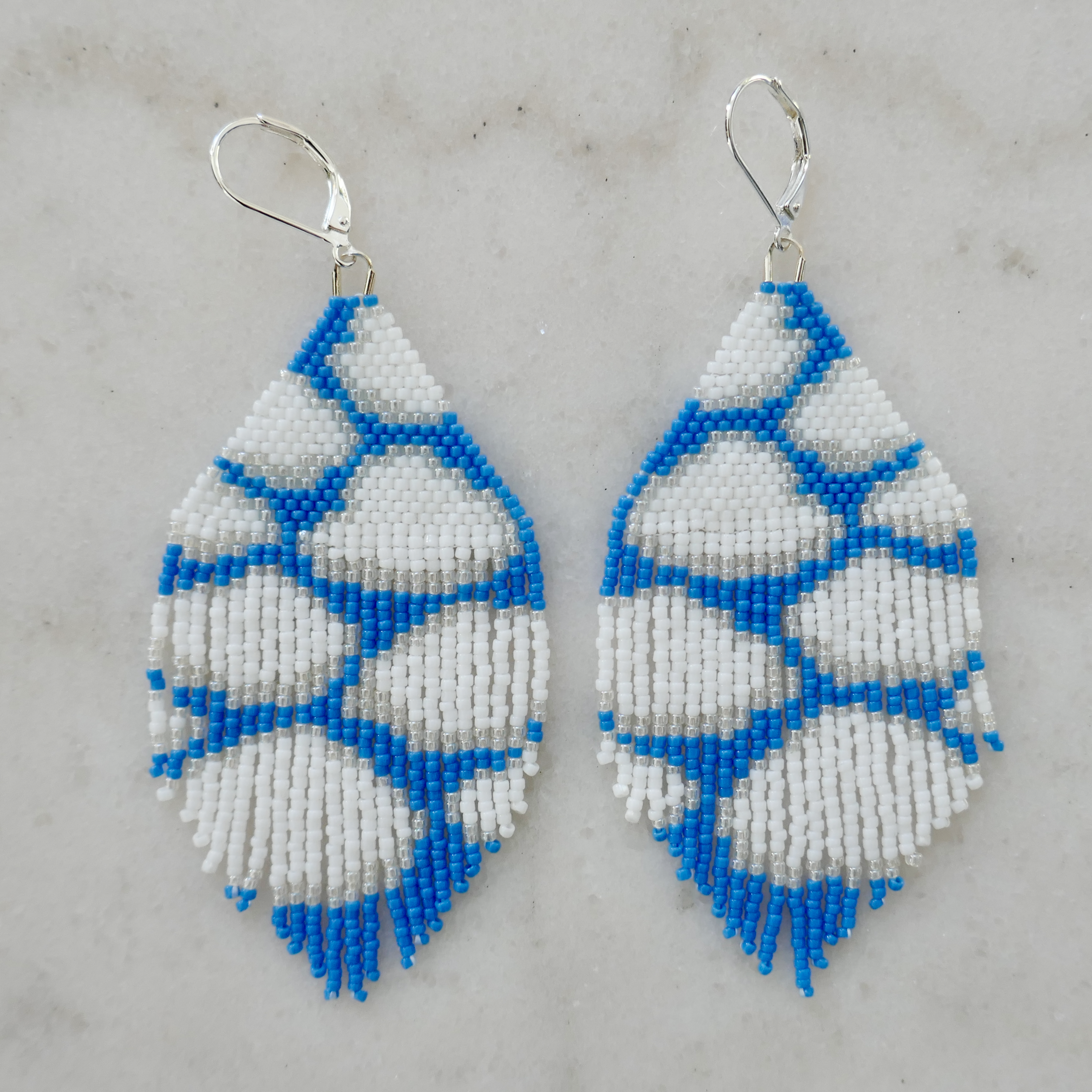 Day Dream - Glass Micro Bead Earrings - Large