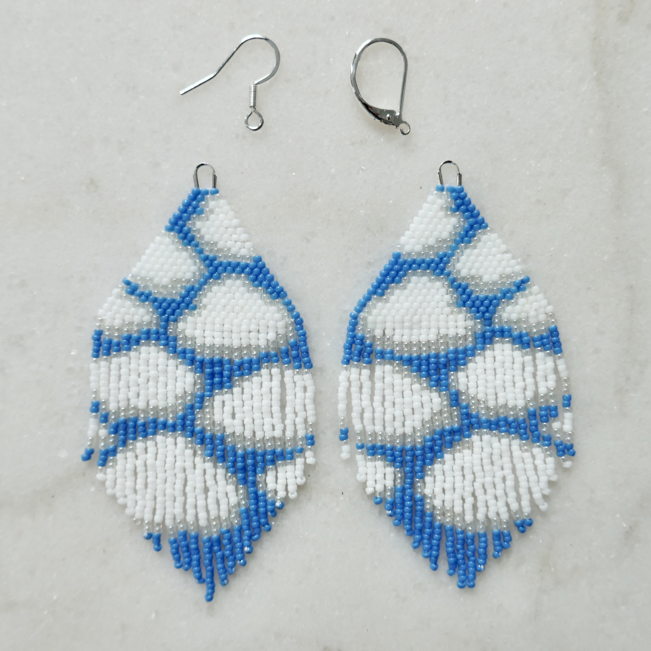 Day Dream - Glass Micro Bead Earrings - Large
