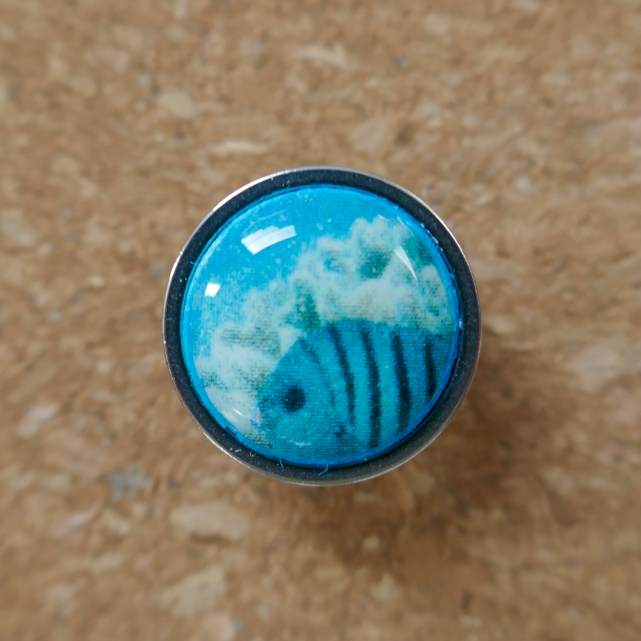 Cheeky Fish - Bezel Stud Earrings