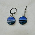 Bondi Icebergs - Bezel Dangle Earrings