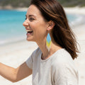Sunny Day - Glass Bead Earrings - Medium