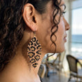 Rose Gold Animalia - Glass Bead Earrings - Medium
